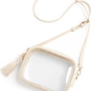 Clear Bag Stadium Approved, PVC Transparent Crossbody Purse Small Clear Crossbod